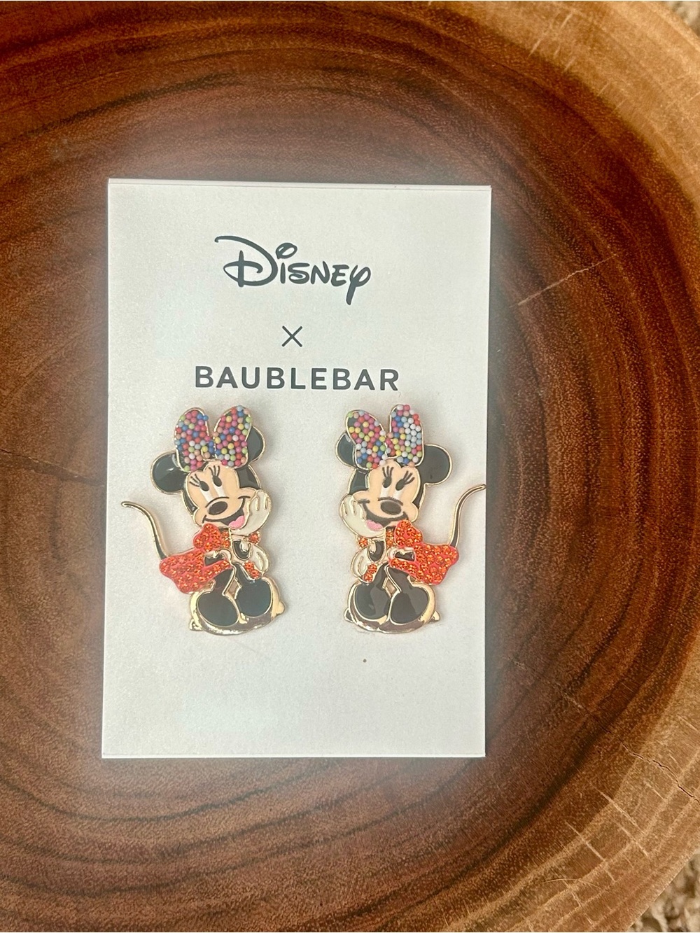 NWT Disney x Baublebar Minnie Mouse Earrings